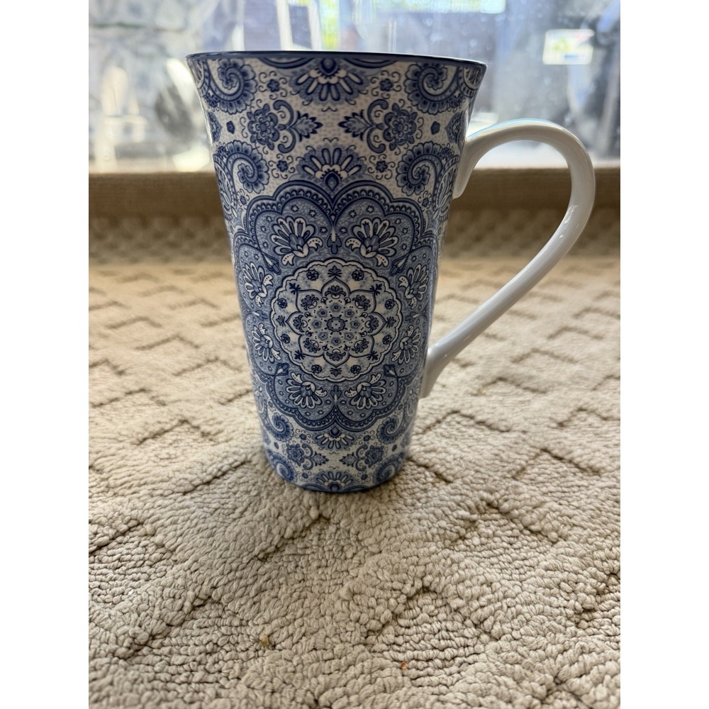 222 Fifth Lyria Blue Tall Mug